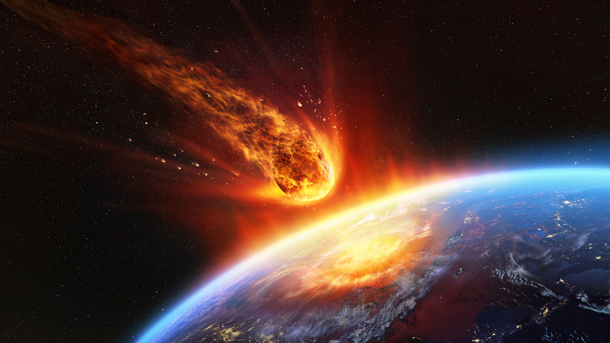 3D rendering of asteroid headed to the Earth